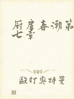 厨房春潮第三十七章封面