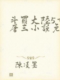 斗罗大陆5重生唐三小说免费阅读封面
