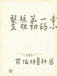 系统第一章给宿主破初的小说