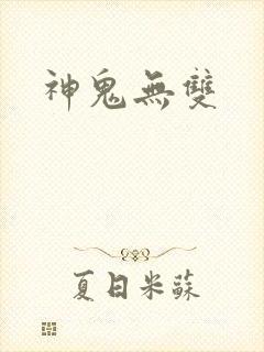 神鬼无双封面