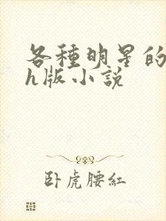 各种明星的综艺h版小说