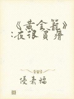 《黄金笼》作者:夜很贫瘠封面