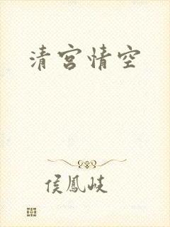 清宫情空封面