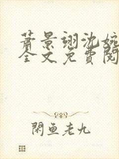 萧景翊沈婉小说全文免费阅读