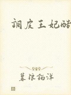 调皮王妃酷王爷