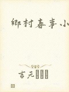 乡村春事小说封面