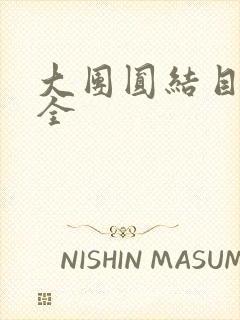 大团圆结目录大全