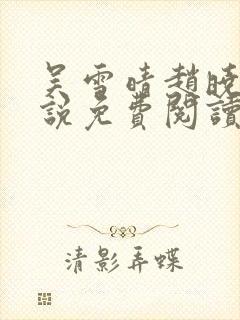 吴雪晴赵晓东小说免费阅读