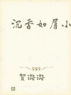 沉香如屑小说封面