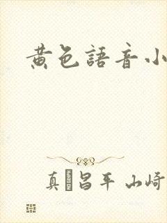 黄色语音小说封面