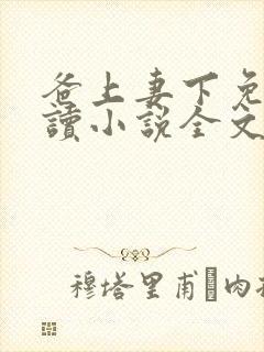 爸上妻下免费阅读小说全文封面
