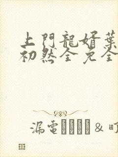 上门龙婿叶辰萧初然全免全集封面