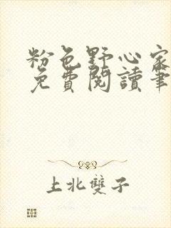 粉色野心家全文免费阅读笔趣阁封面