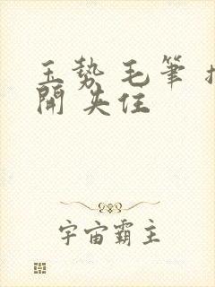 玉势 毛笔 撑开 夹住