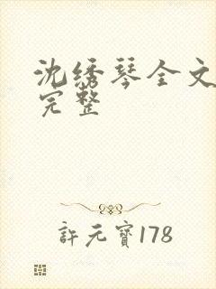 沈绣琴全文阅读完整