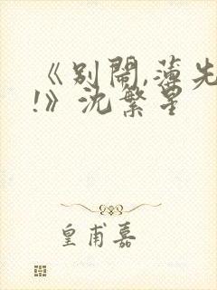 《别闹,薄先生!》沈繁星