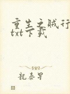 重生之贼行天下txt下载封面