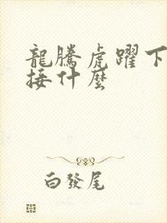 龙腾虎跃下一句接什么