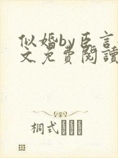 似婚by臣言全文免费阅读笔趣阁封面