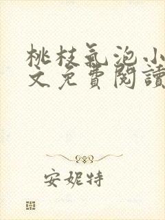 桃枝气泡小说全文免费阅读封面