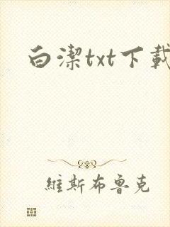 白洁txt下载