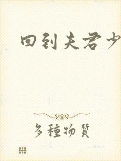 回到夫君少年时