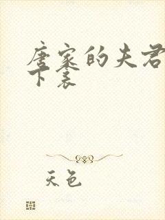 唐家的夫君们帘下衾封面