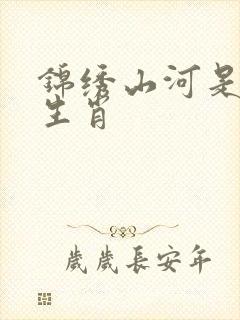 锦绣山河是什么生肖