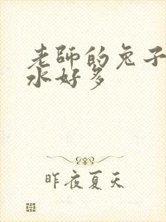 老师的兔子好软水好多