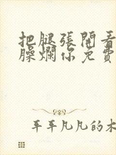 把腿张开看老子臊烂你免费封面