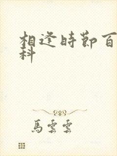 相逢时节百度百科封面