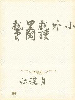 戏里戏外小说免费阅读