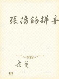 张扬的拼音封面