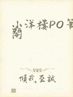 小洋楼PO笔趣阁