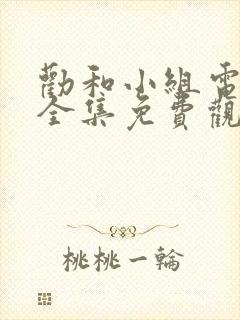 劝和小组电视剧全集免费观看