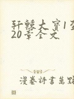 轩辕大宝1至720章全文