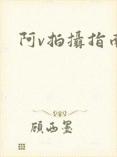 阿v拍摄指南
