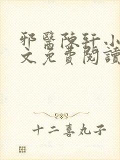 邪医陈轩小说全文免费阅读