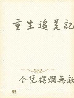 重生追美记2