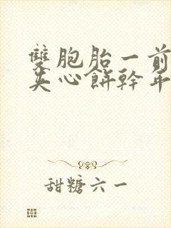 双胞胎一前一后夹心饼干年下