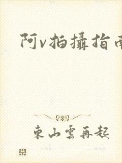 阿v拍摄指南