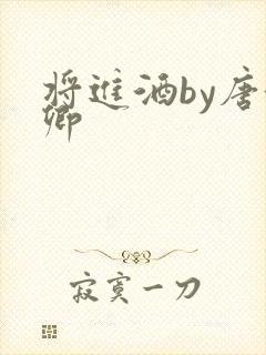 将进酒by唐酒卿封面