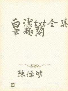 白洁txt全集笔趣阁封面