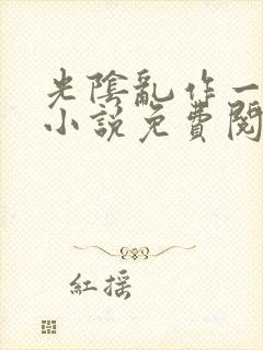 光阴乱作一团的小说免费阅读