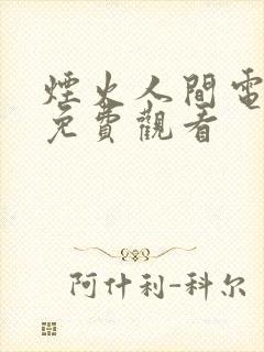 烟火人间电视剧免费观看