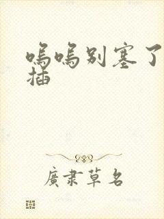 呜呜别塞了啊抽插封面