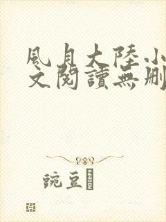 风月大陆小说全文阅读无删减