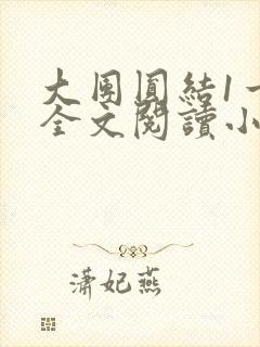 大团圆结1一6全文阅读小说