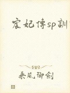 宸妃传sp训诫