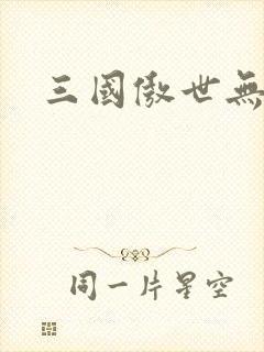 三国傲世无双